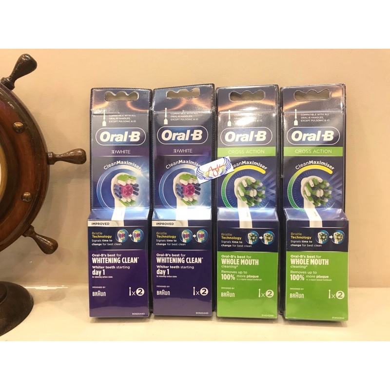 Đầu Bàn Chải Thay Thế ORAL-B 3D WHITE (2đầu/1set)