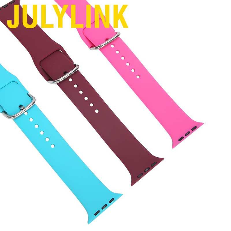 Set 3 Dây Đeo Đồng Hồ Bằng Silicon 40mm