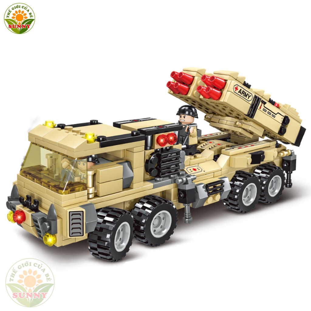Bộ đồ chơi lắp ghép hình xe tăng chủ lực Leopard - Lego rèn luyện thông minh - Sunny