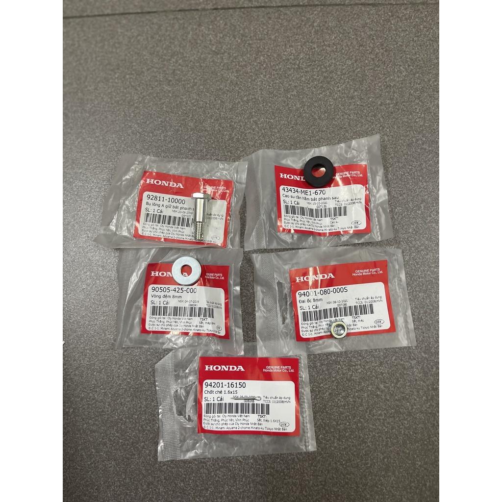 bộ 5 món ốc bát tam bua dưới xe số hàng chính hãng 928111000 90505425000 43434ME1670 94001080000S 9420116150