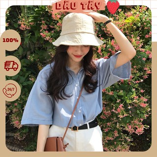 Hn0087_áo sơ mi ngắn tay ulzzang