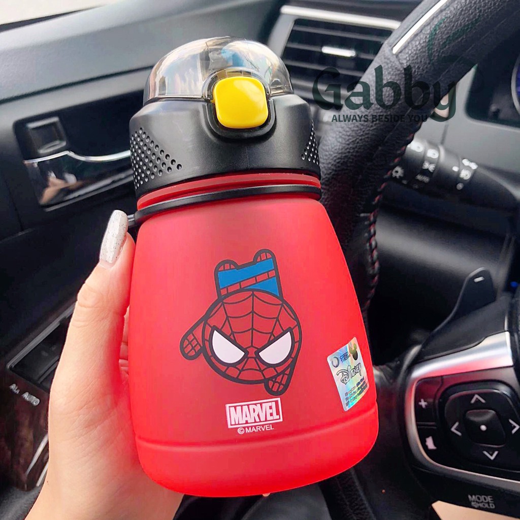 BÌNH UỐNG 390ML DISNEY(SPIDERMAN - CAPTIAN - MINNIE - MICKEY)