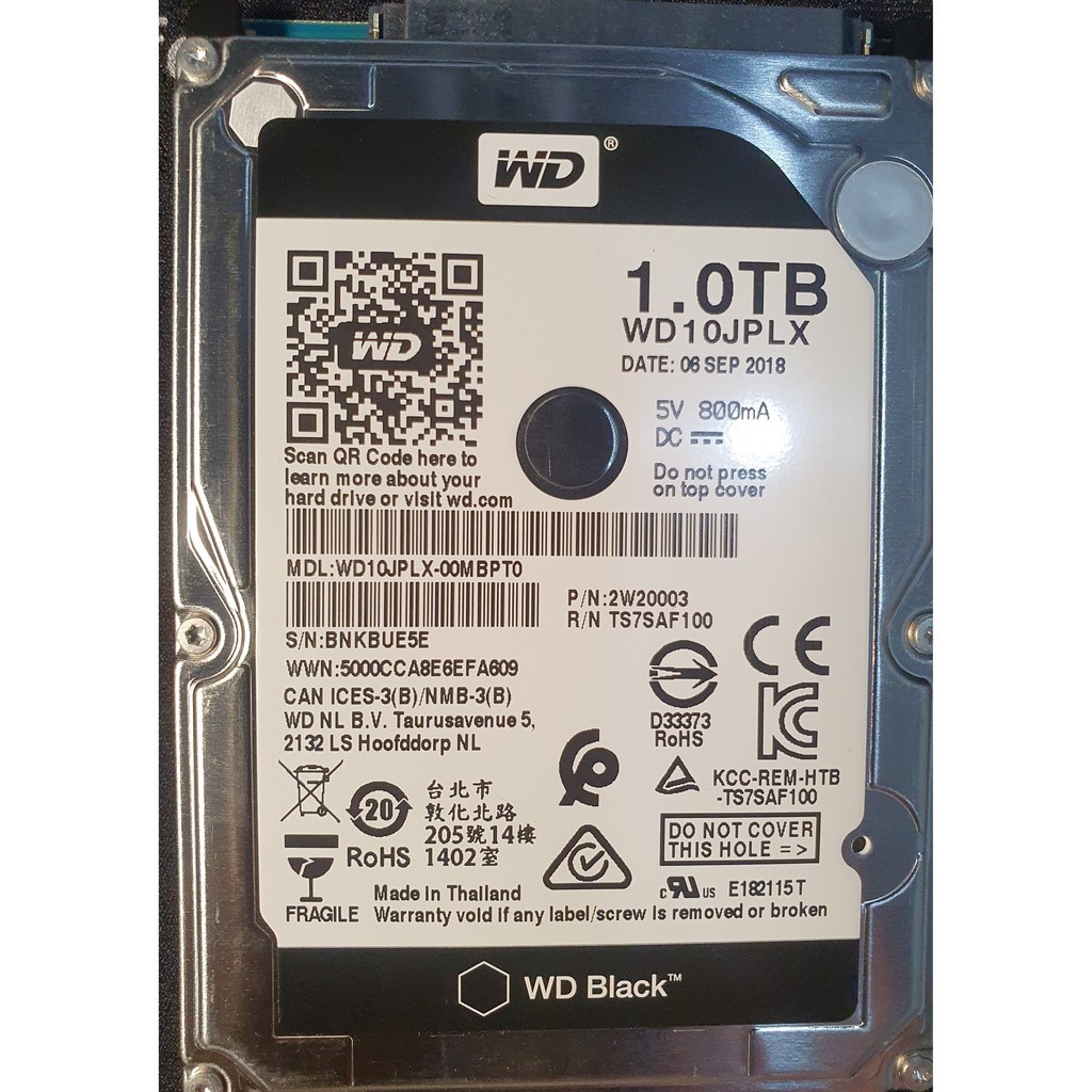 Ổ cứng HDD Western Digital Blue 1TB 2.5" SATA 3 - WD10HPLX