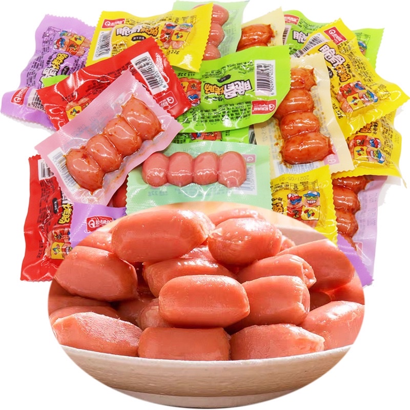 Xúc Xích Cay Túi 4 Viên Đồ Ăn Vặt Trung Quốc