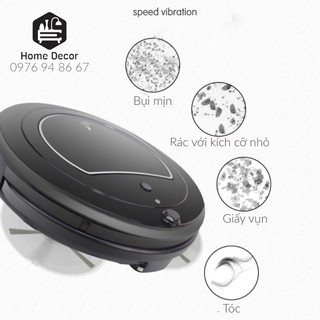 Robot hút bụi, Máy hút bụi lau nhà thông minh Vacuum Cleaner tự động sạc, điều khiển từ xa