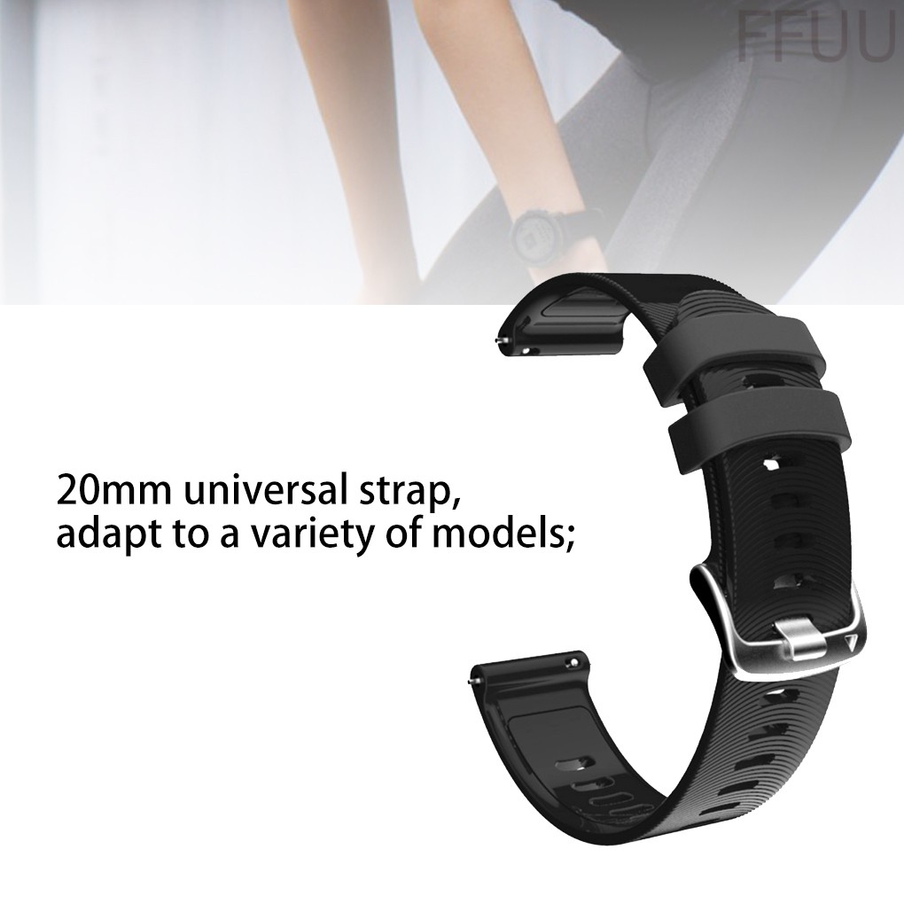 Dây Đeo Thể Thao Bằng Silicone Cho Đồng Hồ Thông Minh Garmin / Huawei / Samsung 20mm