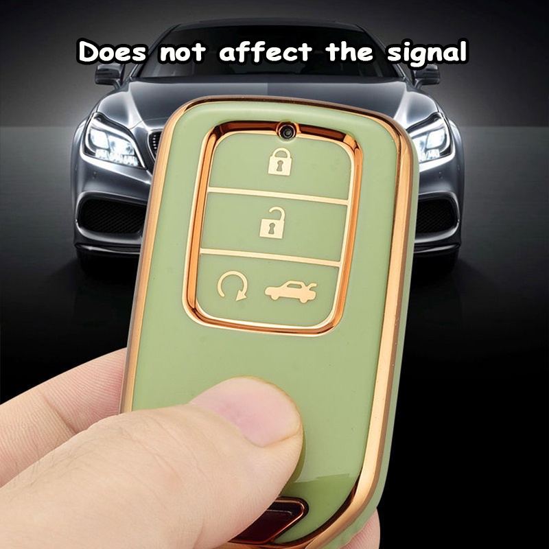 Vỏ TPU Bảo Vệ Chìa Khóa Điều Khiển Từ Xa Cho Xe Hơi Honda Civic CRV BRV City Accord 2014 to 2020