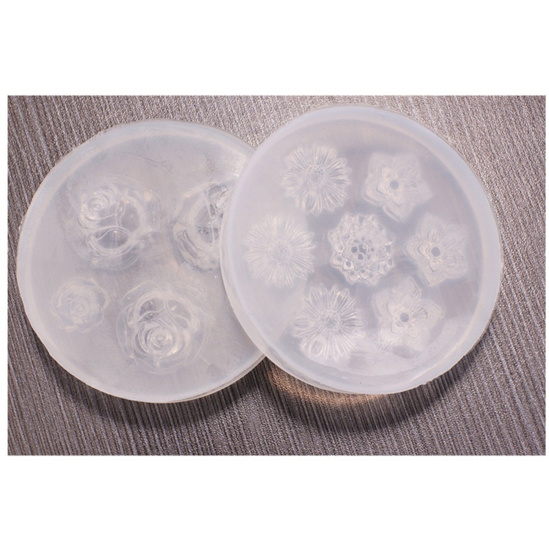 Sa 1 / 2 Khuôn Silicone Tự Làm Mặt Trang Sức Tiện Lợi