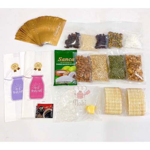 SET NGUYÊN LIỆU BÁNH THUYỀN HẠT DINH DƯỠNG