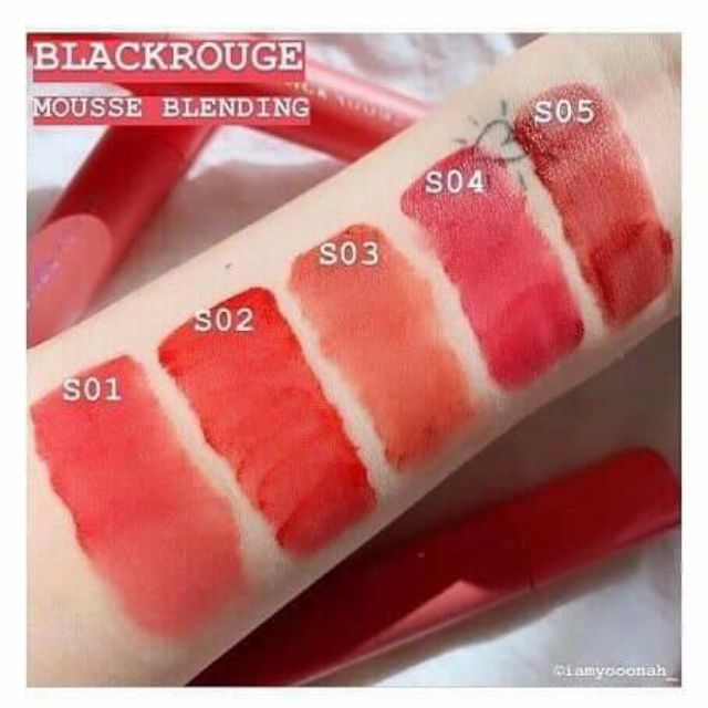 [Full màu] Son black rouge mousse blending, Sonp blackrouge mousse blending bản mùa hè