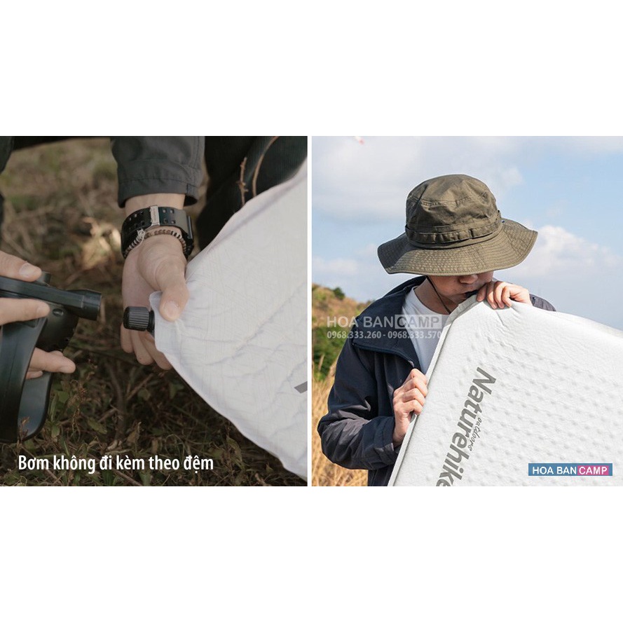 Đệm Đơn Siêu Nhẹ Tự Bơm Hơi NatureHike NH21FCD10 | 3cm