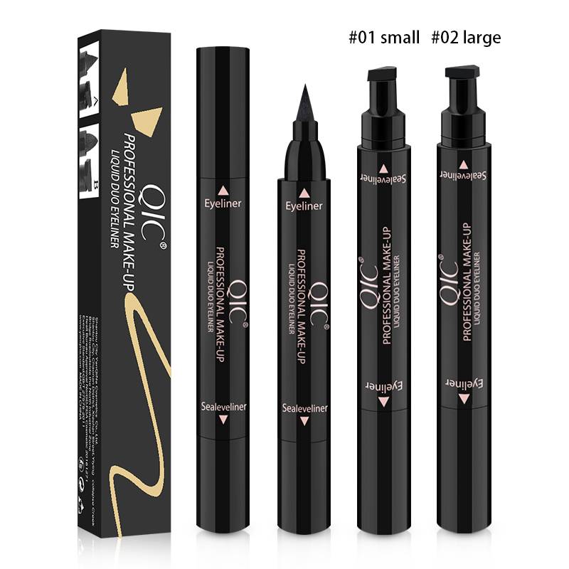 [Ready Stock] 1pc 2in1 Black Easy Eyeliner Wing Seal Stamp Pencil Quick Dry Waterproof Makeup (ifan) | BigBuy360 - bigbuy360.vn
