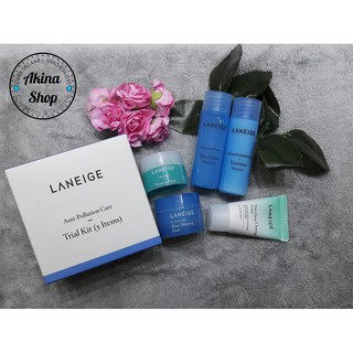 Bộ Dưỡng Da, Se Khít Lỗ Chân Lông Laneige Anti Pollution Care Trial Kit