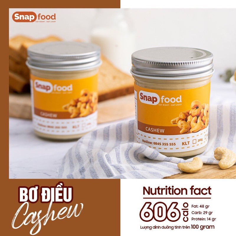 Bơ hạt điều Snap Food