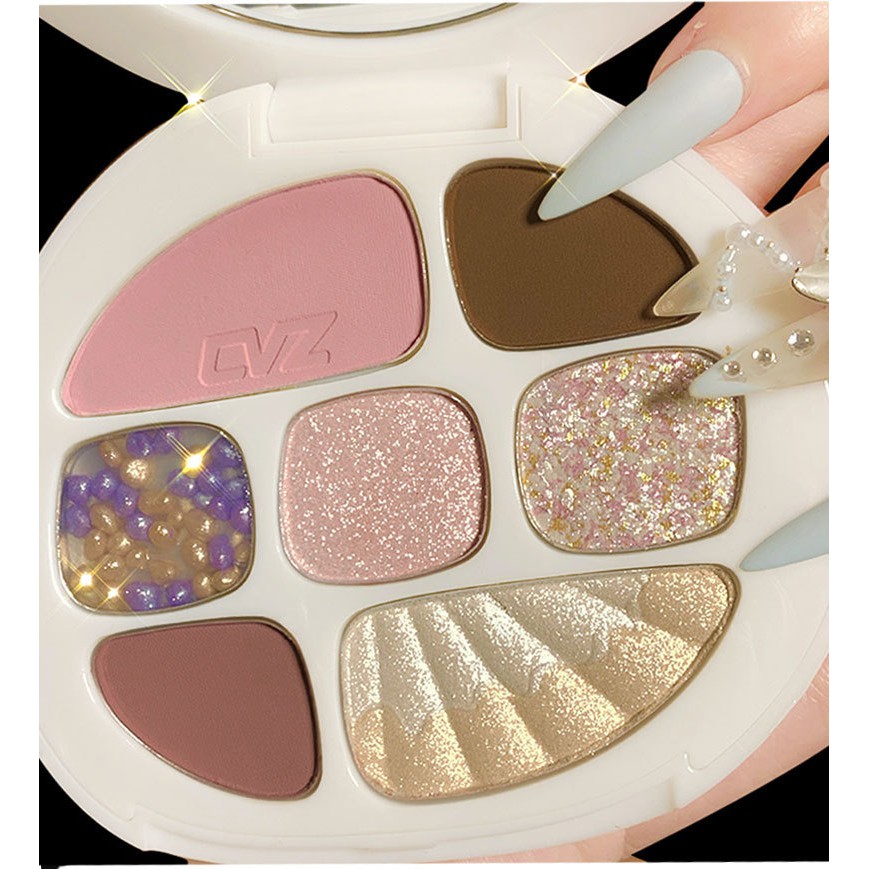 (Hàng Mới Về) Bảng Phấn Mắt Cvz chống nước tẩy da chết Giảm mụn phấn mắt tutu mĩ phẩm nội địa trung | BigBuy360 - bigbuy360.vn