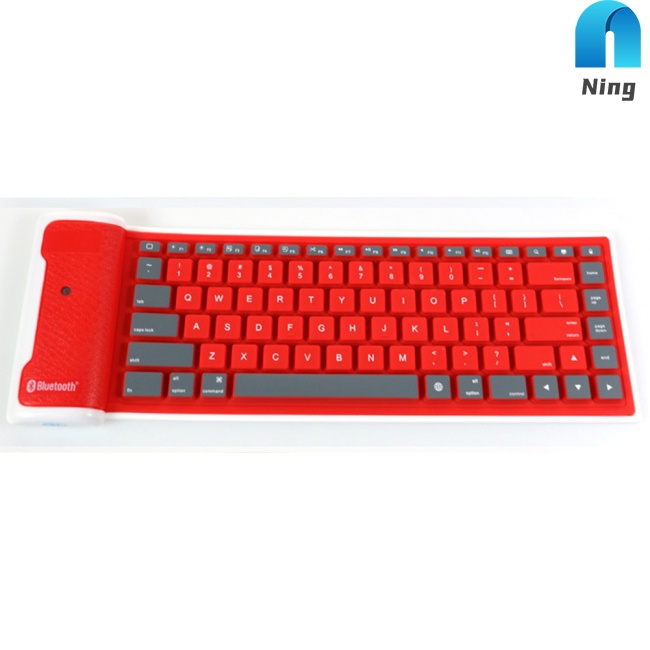 Bàn Phím Bluetooth Không Dây Bằng Silicon Mềm Có Thể Gập Lại Tương Thích Với Ios Android