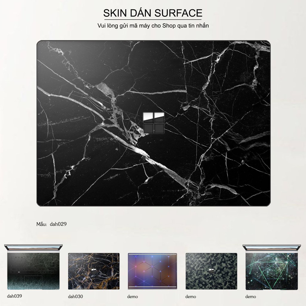 Skin dán Surface in hình vân đá bộ 3 (inbox mã máy cho Shop)