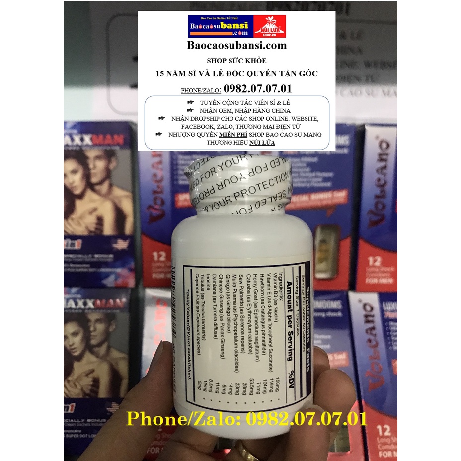 Vimax 60 Viên Uy Tín Trên Toàn Thế Giới - Thực Phẩm Bổ Sung Tăng Cường Sinh Lý, Tăng Kích Thước Dương Vật Cho Nam