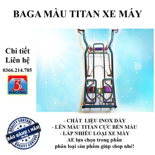 Baga WAVE 50 100 110 cc  SIRIUS DREAM WAVE NHỎ EXCITER WINNER WINNER X - Màu titan - 3T RACING