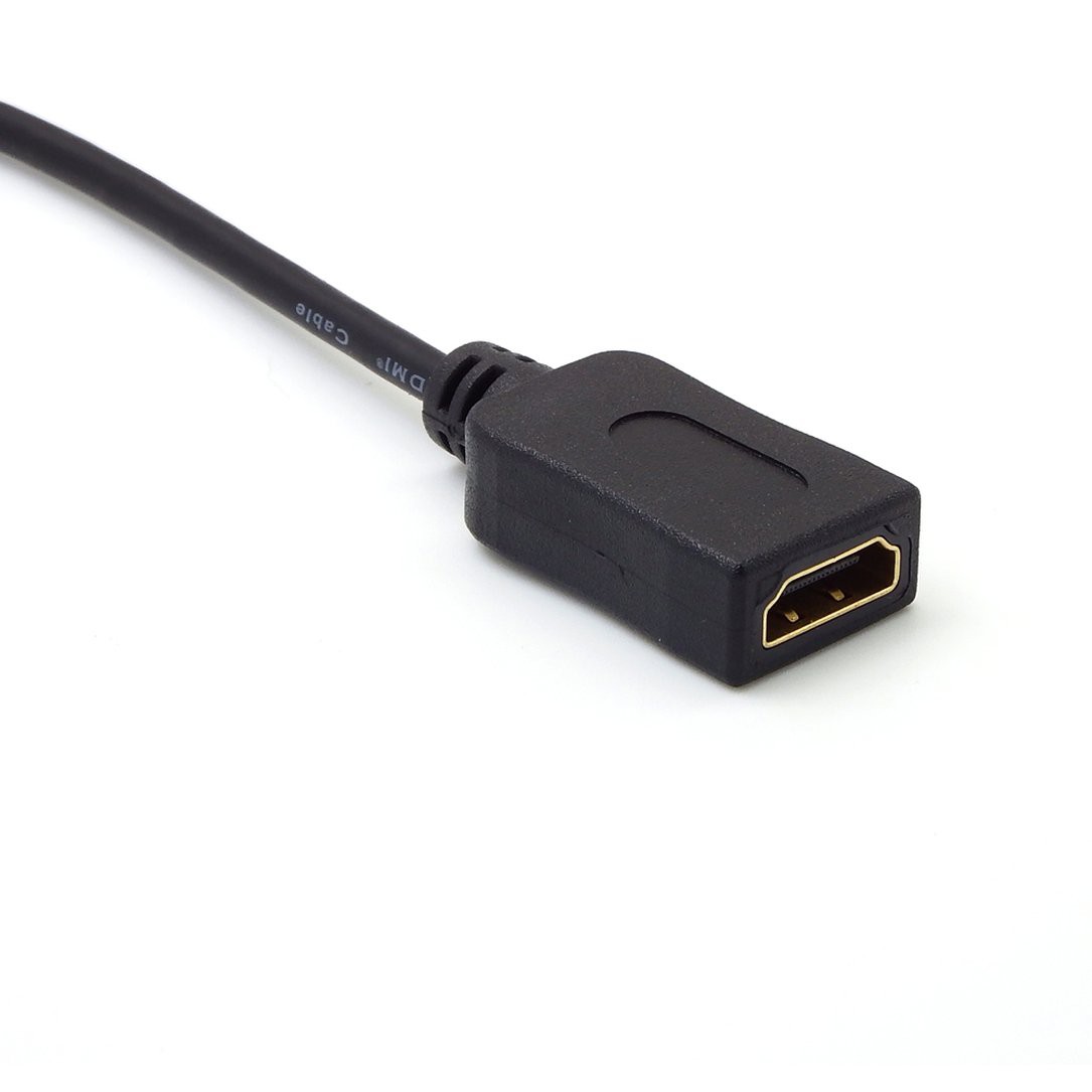 (1207Discount) Chuyển Đổi Từ Micro Hdmi Sang Hdmi Female 30cm Black 12x8 X 1cm