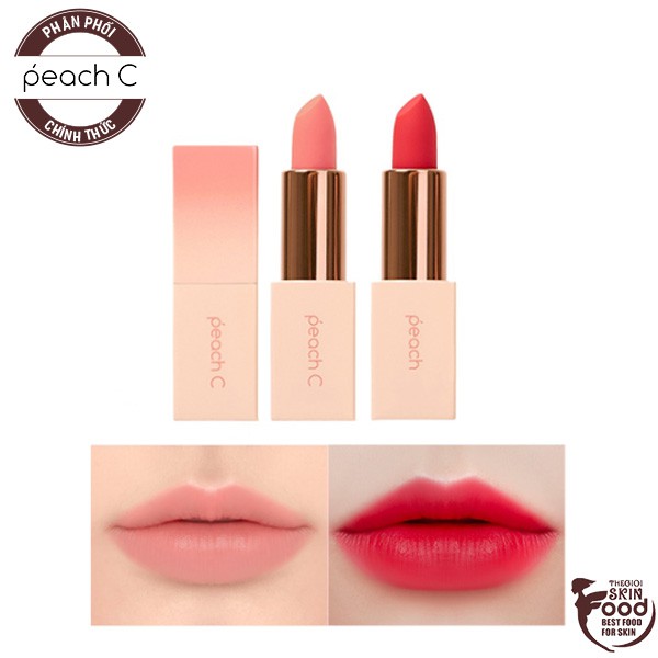 [BLOSSOM EDITION] Son thỏi siêu lì Peach C Blossom Edition Easy Matte Lipstick 3.6g