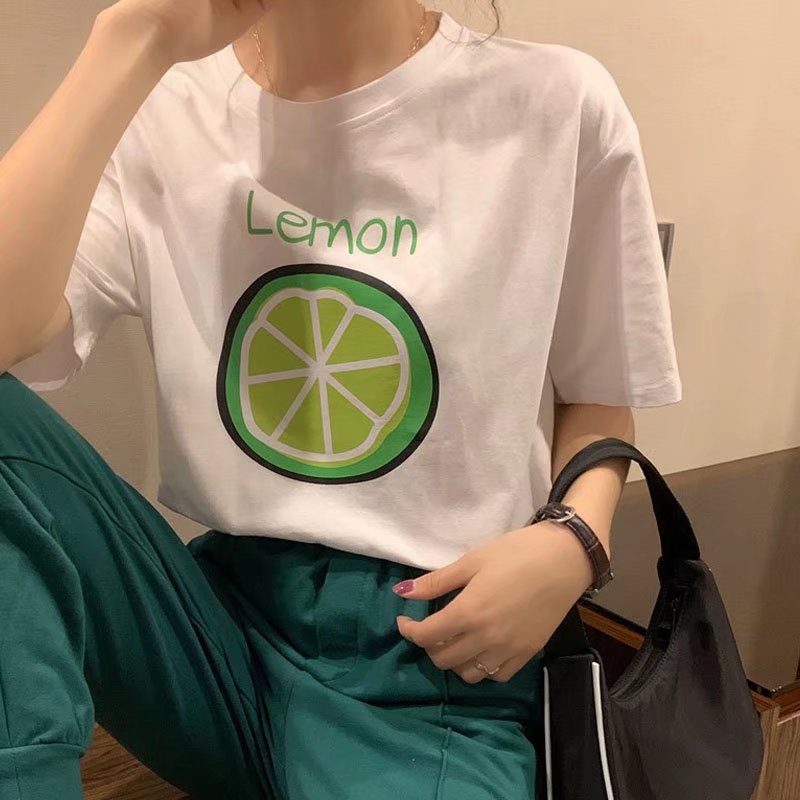 Áo Thun Tay Ngắn Cổ Tròn In Chữ Size M-8XL