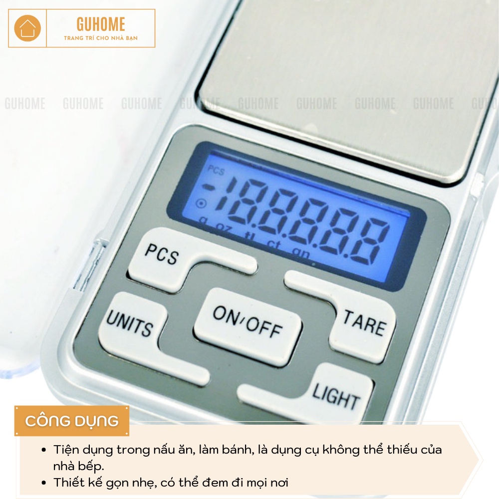 Cân tiểu li điện tử bỏ túi độ chính xác cao cân tiểu ly 200g 0.01g - Cân tiểu li bỏ túi