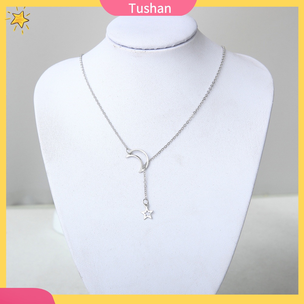 Vòng cổ choker mặt trăng và ngôi sao tush _