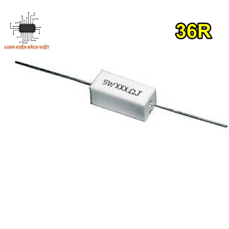 Điện trở 36R-5W chất lượng tốt (túi 5 con)