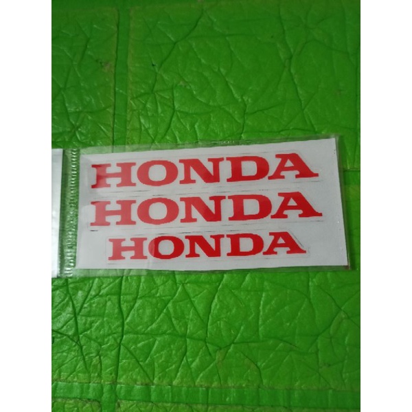 Bộ tem chữ Honda màu đỏ