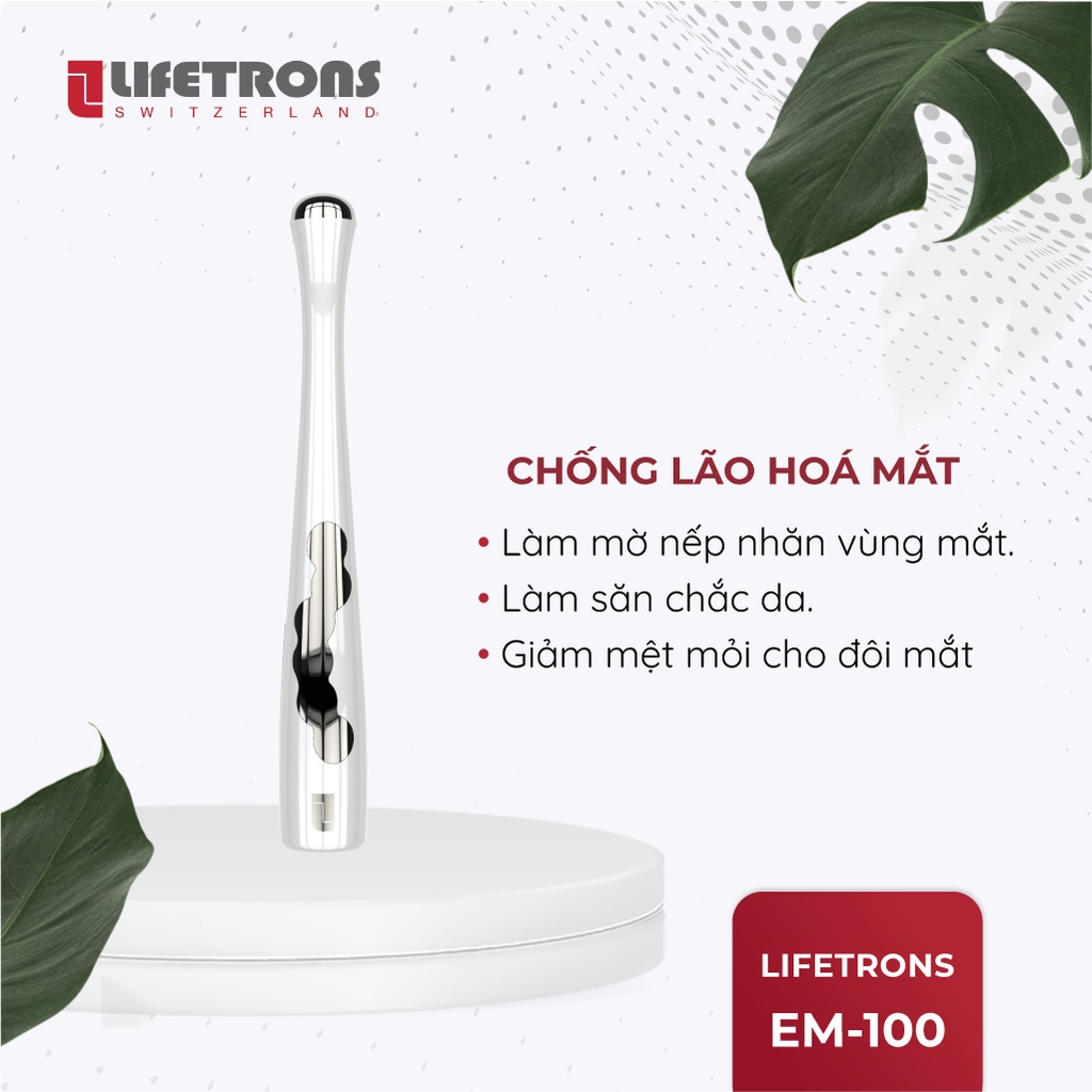 [Mã LTP50 giảm 50000 đơn 150000] Máy massage chống lão hóa mắt Lifetrons EM-100