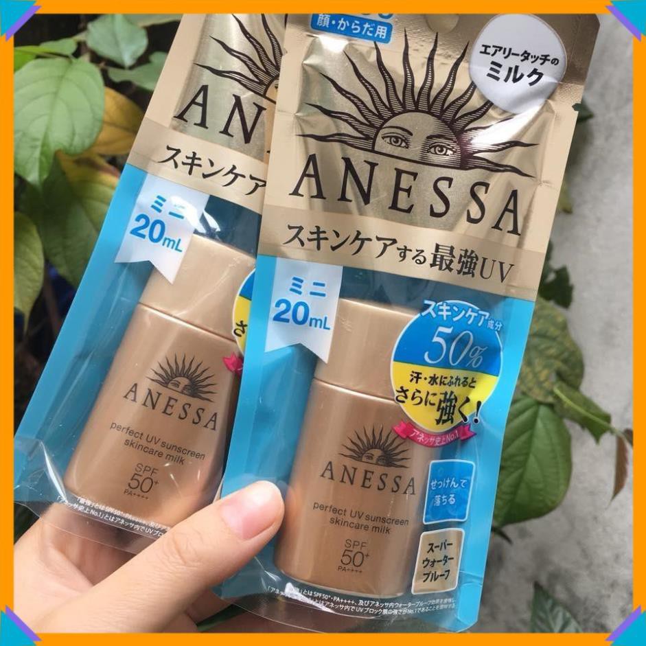 [ 𝐒𝐚𝐥𝐞 𝟓𝟎% ] Kem Chông Nắng Aness`a ⚡️𝑪𝒉𝒖𝒂̂̉𝒏 𝑪𝒉𝒊́𝒏𝒉 𝑯𝒂̃𝒏𝒈 ⚡️ UV Nhật , Milk 60ml | BigBuy360 - bigbuy360.vn