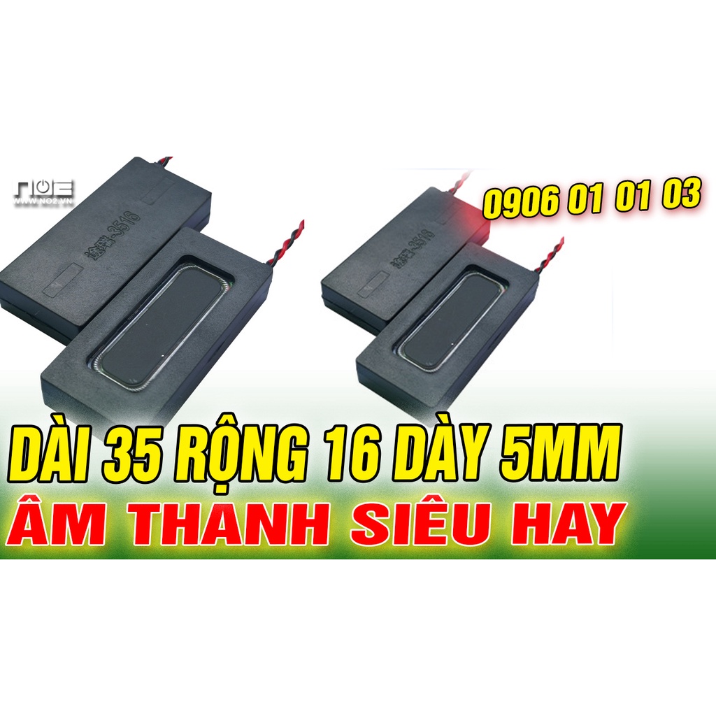 Loa độ laptop N3, hình chữ nhật DÀI 35 RỘNG 16 DÀY 5MM, ÂM THANH SIÊU HAY 8 ôm 3w - giá 1 chiếc
