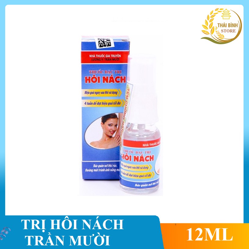 xịt khử mùi hôi nách Trần Mười 12ml - xịt hôi nách khu mui hoi nach hiệu quả