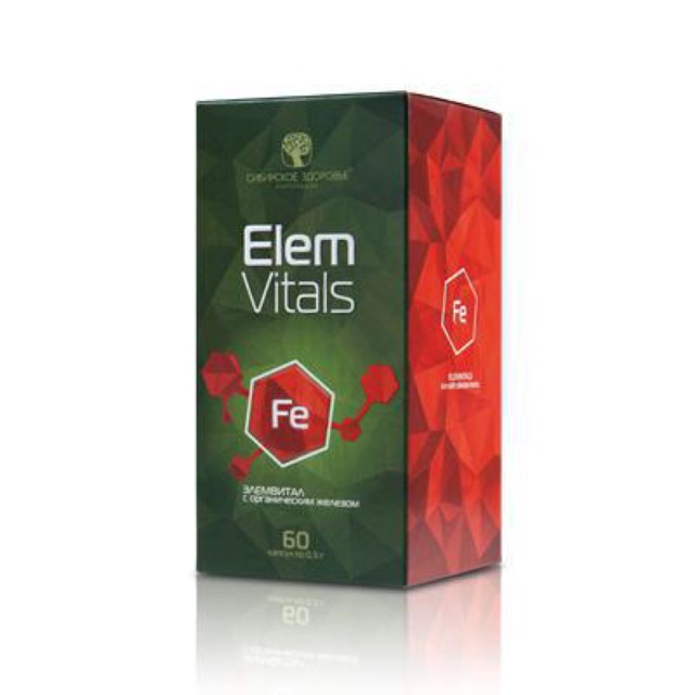 Elemvitals sắt hữu cơ Siberi (60)