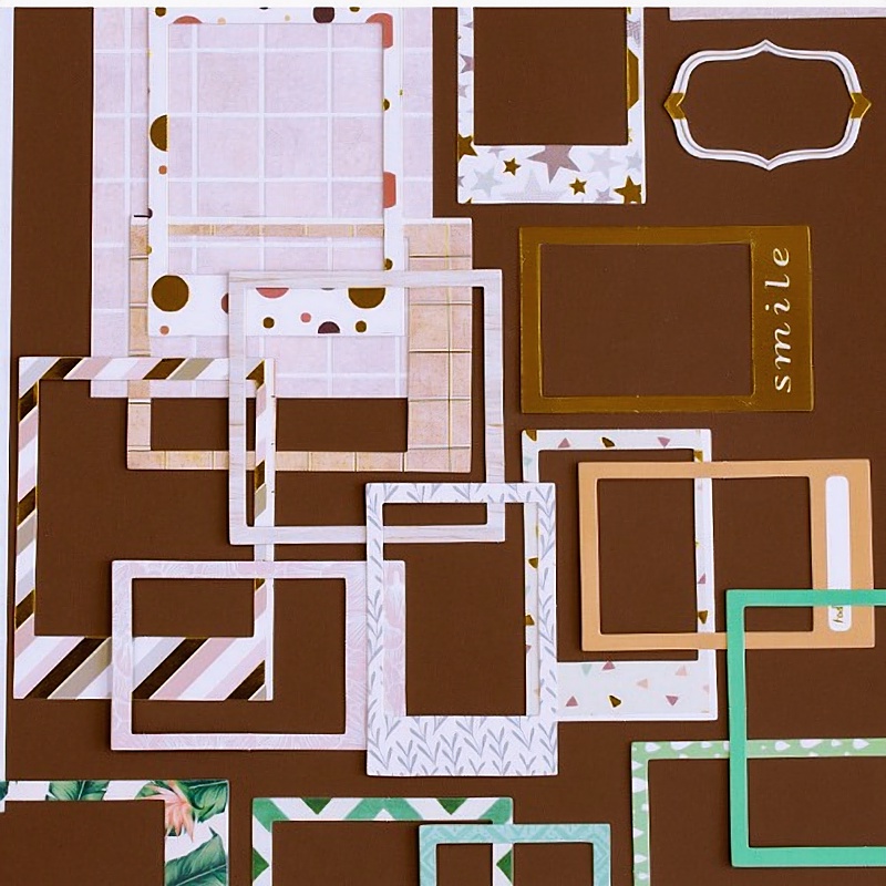 Sticker dán sổ vintage cute hình khung ảnh HD153-K62 trang trí làm khung ảnh, làm nền, DIY, trang trí sổ tay, handmade