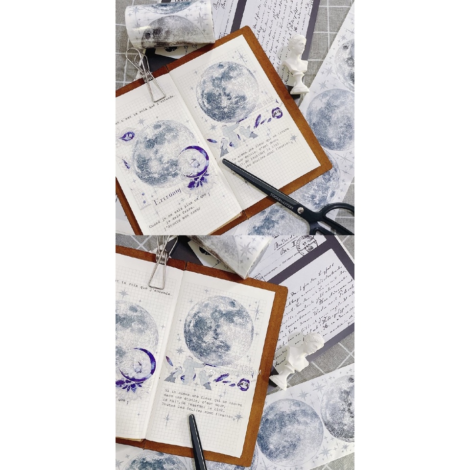 AM026 Cuộn washi Mặt trăng Komos - Chiết lẻ chu kỳ