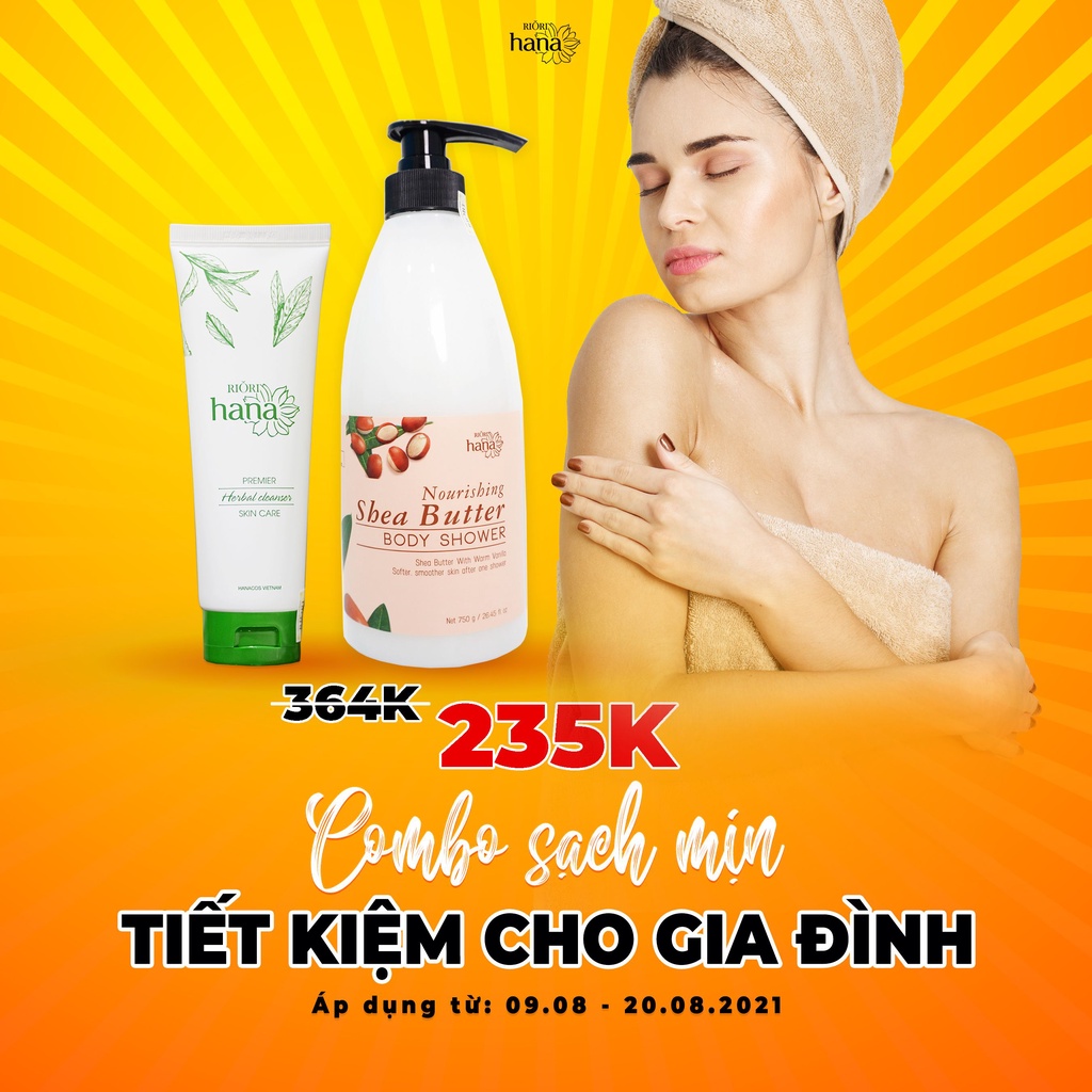 Sữa Rửa Mặt Thảo Mộc RIORI Herbal Cleanser 120g