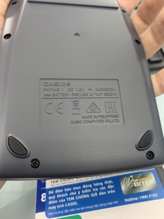 Máy tính CASIO MW5V-BK Chính Hãng