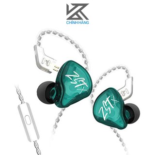 Tai nghe KZ ZST X - Hàng chính hãng | 1DD+1BA, 2Pin - 0.75mm, Có Mic thoại, Âm thanh V-