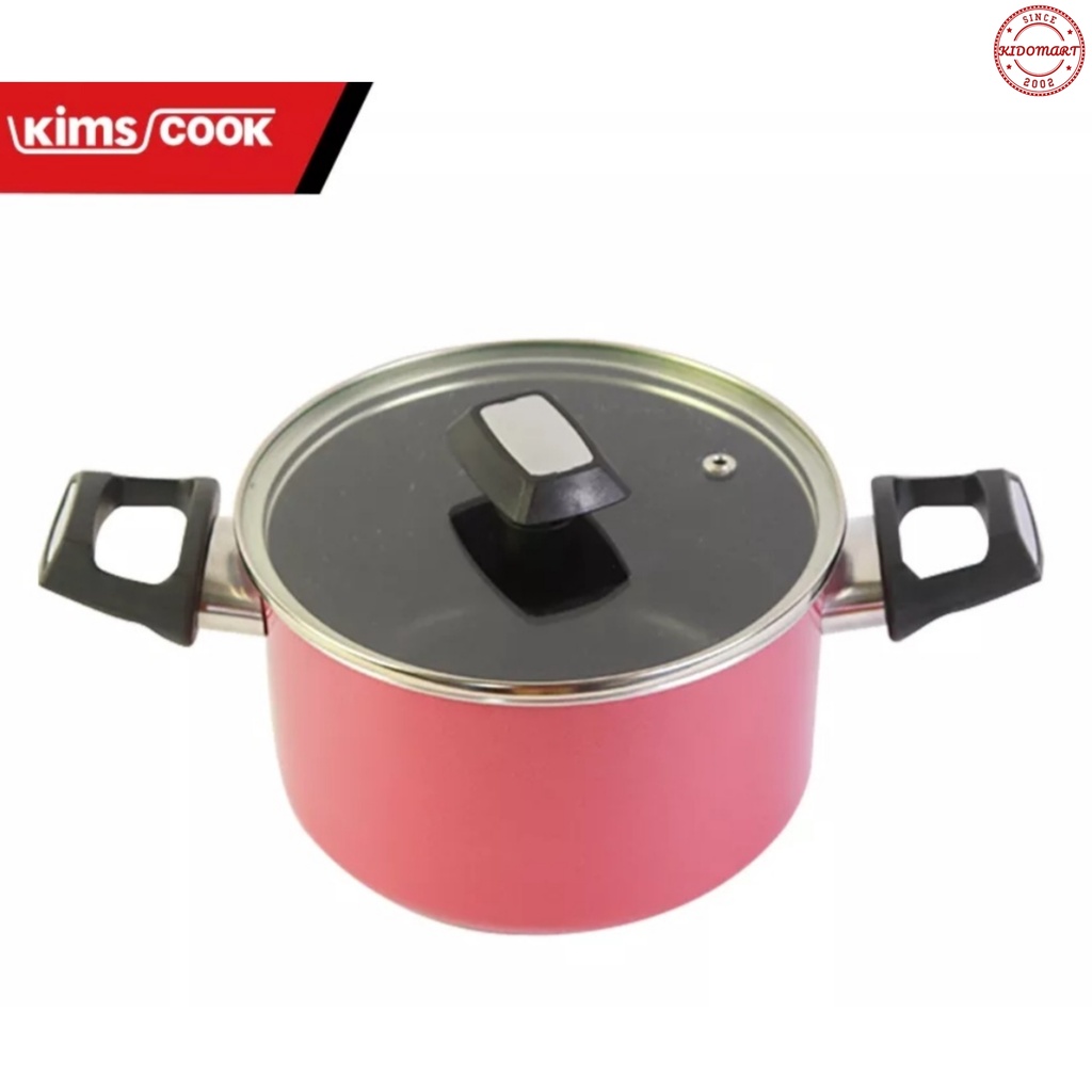 Nồi Easy Cook Hợp Kim Nhôm Vân Đá Đáy Từ Chính Hãng Kims Cook 24cm