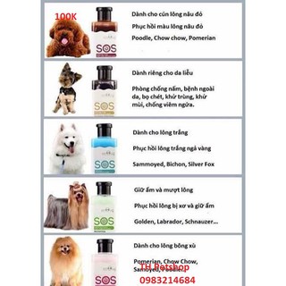 Sữa tắm sos cho chó mèo