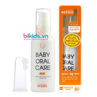 Wesser - Nước rơ lưỡi vệ sinh răng miệng cho bé