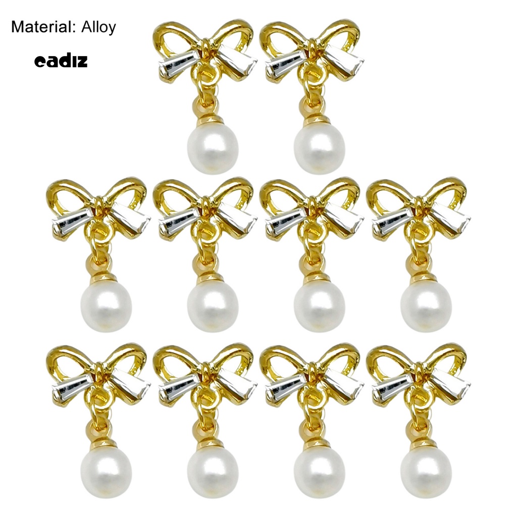 Set 10 Phụ Kiện Kim Loại 3D Đính Trang Trí Móng Nghệ Thuật