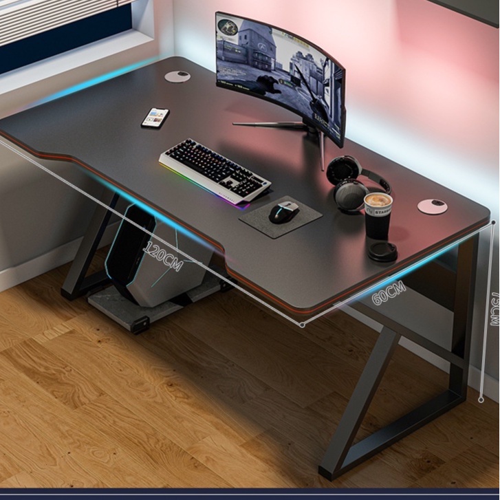 Bàn gaming chữ Z K chân sắt 2x4cm chắc chắn bền đẹp giá rẻ, bàn làm việc giá xưởng thiết kế đẹp mắt tiện lợi