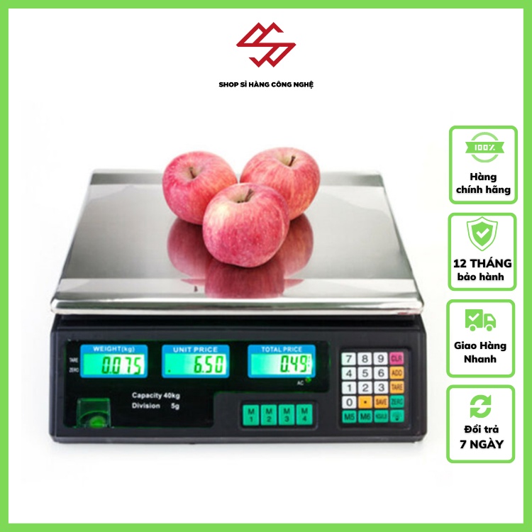 Cân Điện Tử TÍNH TIỀN 40kg ACS-208 ( TÍNH TIỀN TỰ ĐỘNG, DỄ DÀNG SỬ DỤNG )