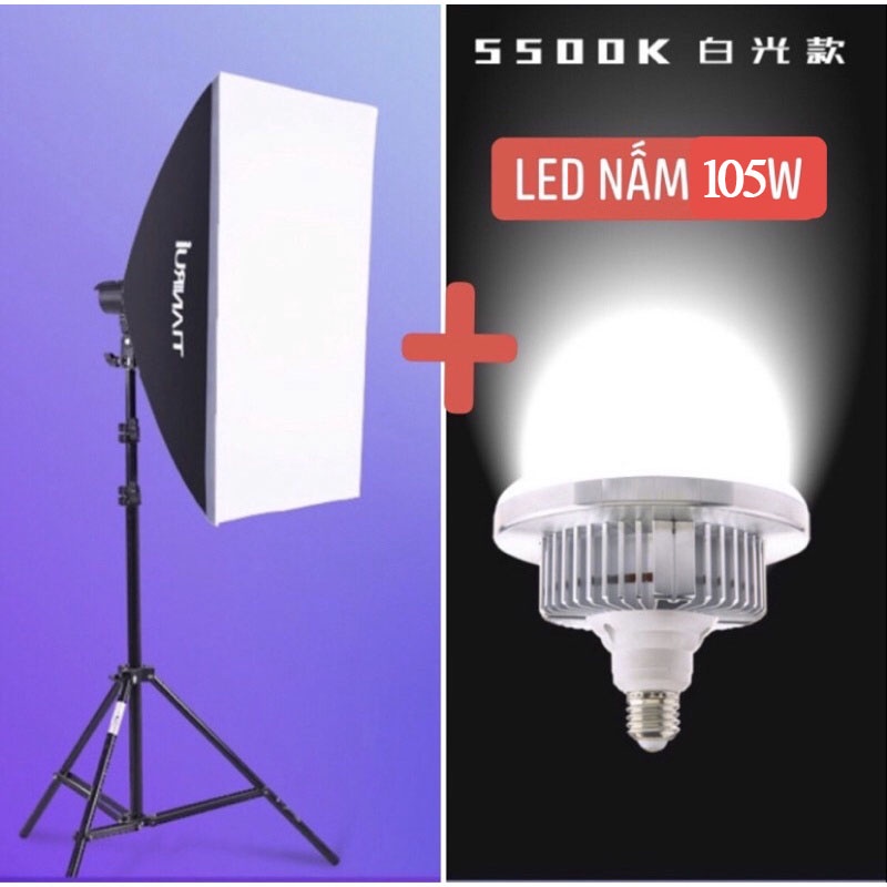 Đèn Chụp Ảnh Sản Phẩm, Bộ Đèn Studio quay phim, Livestream chuyên nghiệp TIANRUI, chân đèn cao 2m kèm Softbox 50x70cm