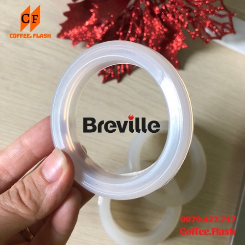 Ron (Gioăng) cao su máy Breville 870/878 -54mm màu trắng trong