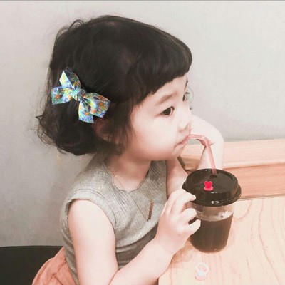 Bộ 2 chiếc kẹp tóc phong cách Hàn Quốc tươi sáng dễ thương cho bé