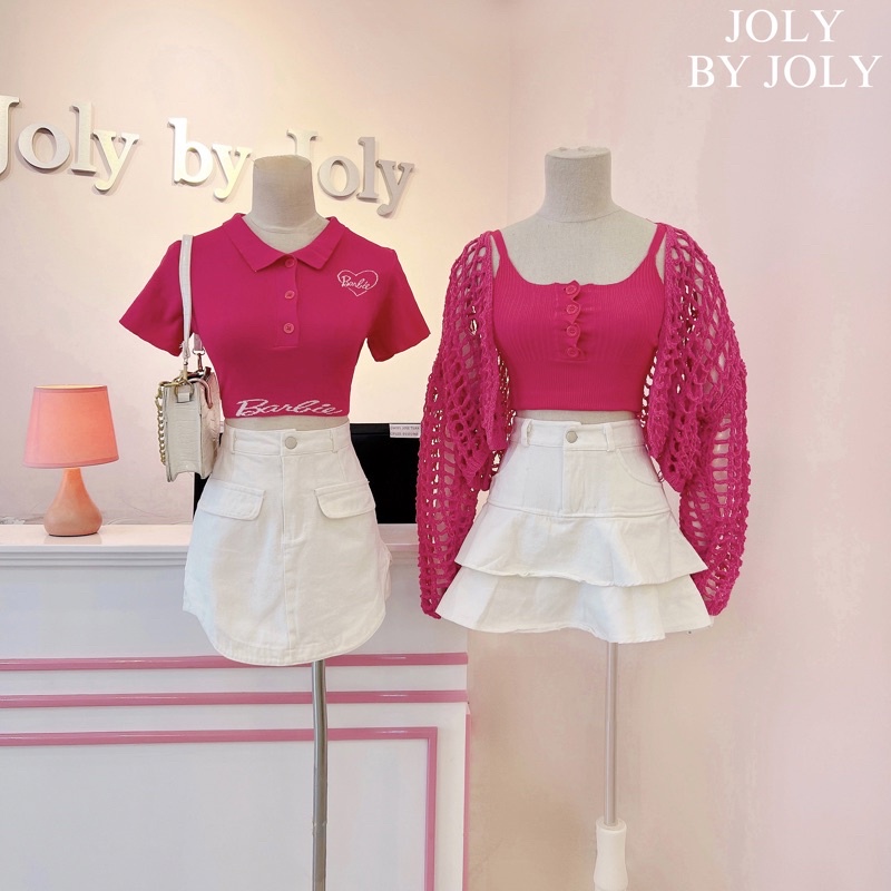 Set Áo Lưới Đi Biển CHARMIE DRESS JOLY BY JOLY Vải Thun Năng Động Dễ Chịu